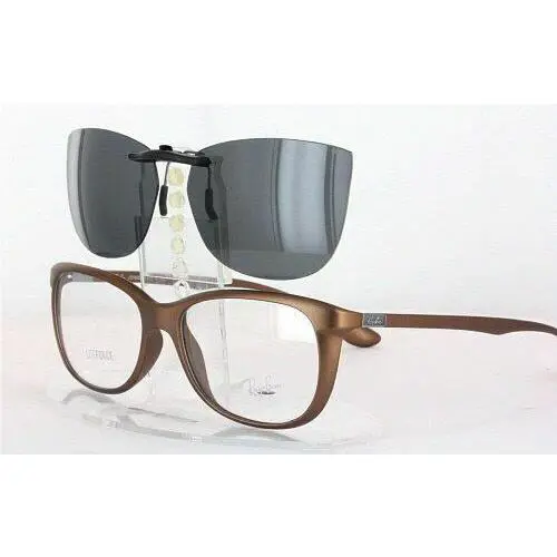 Ray-Ban sunglasses - Ray-Ban RB7024-54X16 Polarized Clip-On Sunglasses - Grey, Revo Blue Mirrored, and 12 other lens s to choose: REVO Blue Mirrored