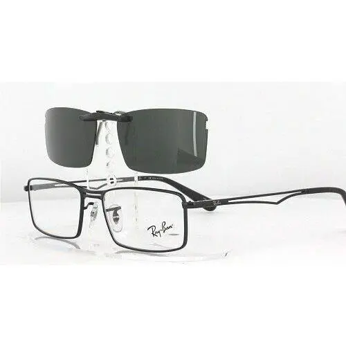Ray-Ban sunglasses - Ray-Ban 6215-52X17-F Polarized Clip-On Sunglasses - Grey, Revo Blue Mirrored, and 12 other lens s to choose: REVO Blue Mirrored