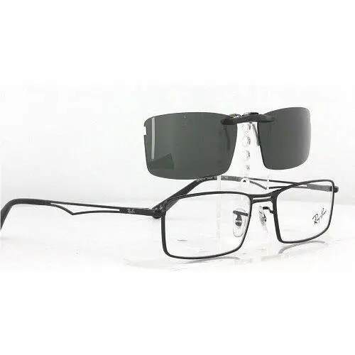 Ray-Ban sunglasses - Ray-Ban 6215-52X17-F Polarized Clip-On Sunglasses - Grey, Revo Blue Mirrored, and 12 other lens s to choose: REVO Blue Mirrored
