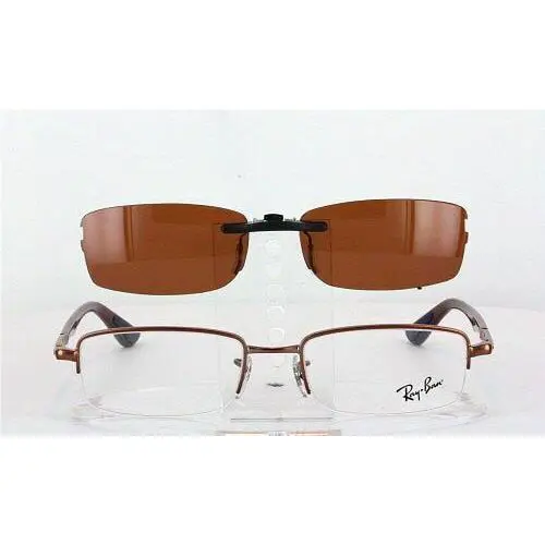 Custom Made For Ray-ban RB6237-51X18 Polarized Clip-on Sunglasses Eyeglasses No