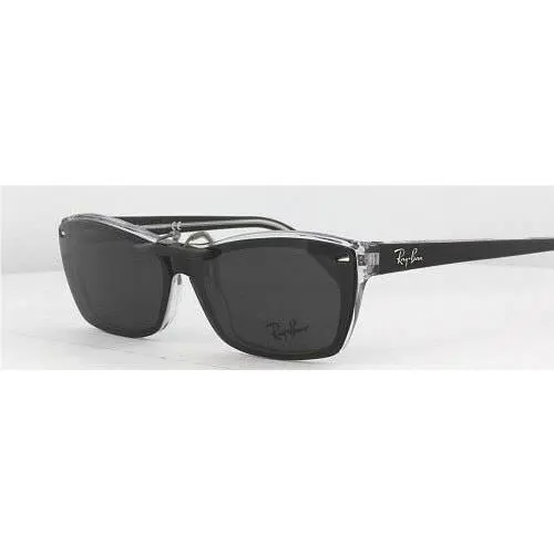 Ray-Ban sunglasses - Ray-Ban 5255-51X16-F Polarized Clip-On Sunglasses - Grey, Revo Blue Mirrored, and 12 other lens s to choose: REVO Blue Mirrored