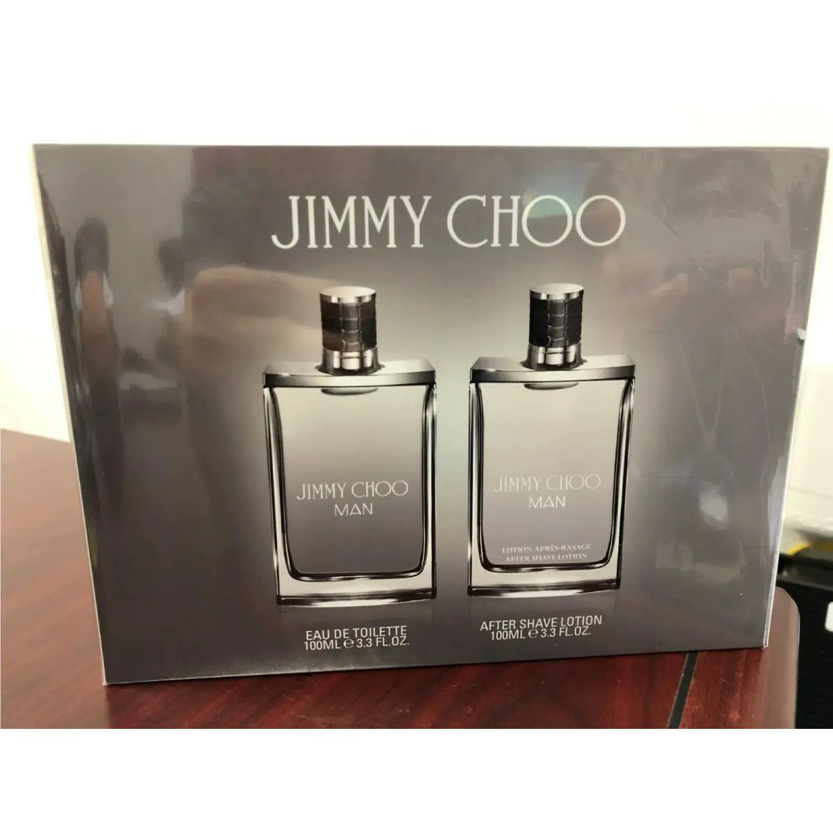 Jimmy Choo Man 2 Pieces Set :3.3 Edt Spray +3.3 oz After Shave Lotion