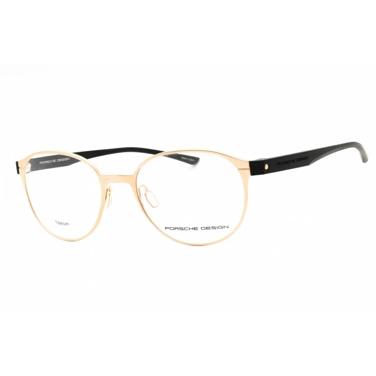 Porsche P8345 C Eyeglasses Matte Gold Titanium Frame 50mm