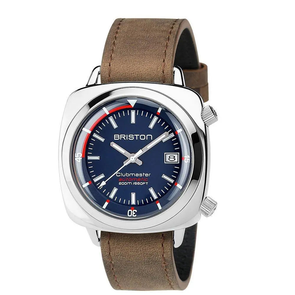 Clubmaster Diver Automatic Steel Blue Watch by Briston