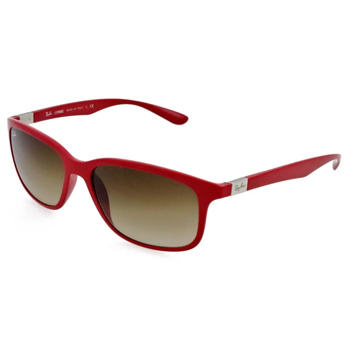 Ray-ban RB4215 6126/13 57mm Red Liteforce Sunglasses Italy - Frame: Red, Lens: Brown