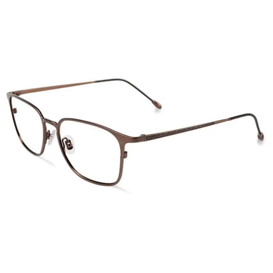 John Varvatos Eyeglasses JV V151 53mm Matte Brown Rectangle - Made in Japan - Frame: Matte Brown