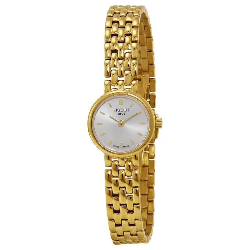 Tissot Lovely Mother of Pearl Gold-tone Ladies Watch T058.009.33.031.00 - Dial: White MOP, Band: Gold, Bezel: Gold