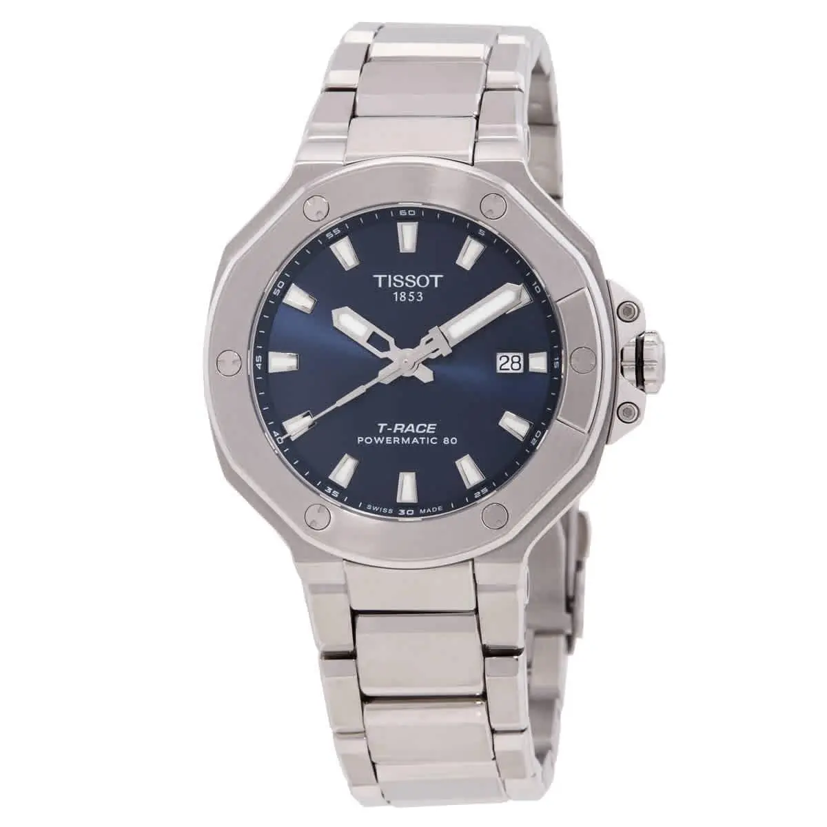 Tissot T-race Powermatic 80 Automatic Blue Dial Men`s Watch T1418071104100