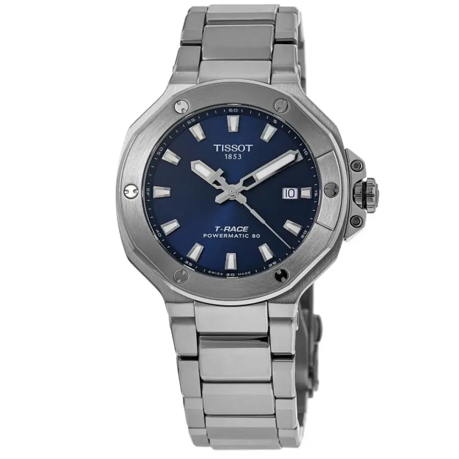 Tissot T-race Powermatic 80 Automatic Blue Men`s Watch T141.807.11.041.00