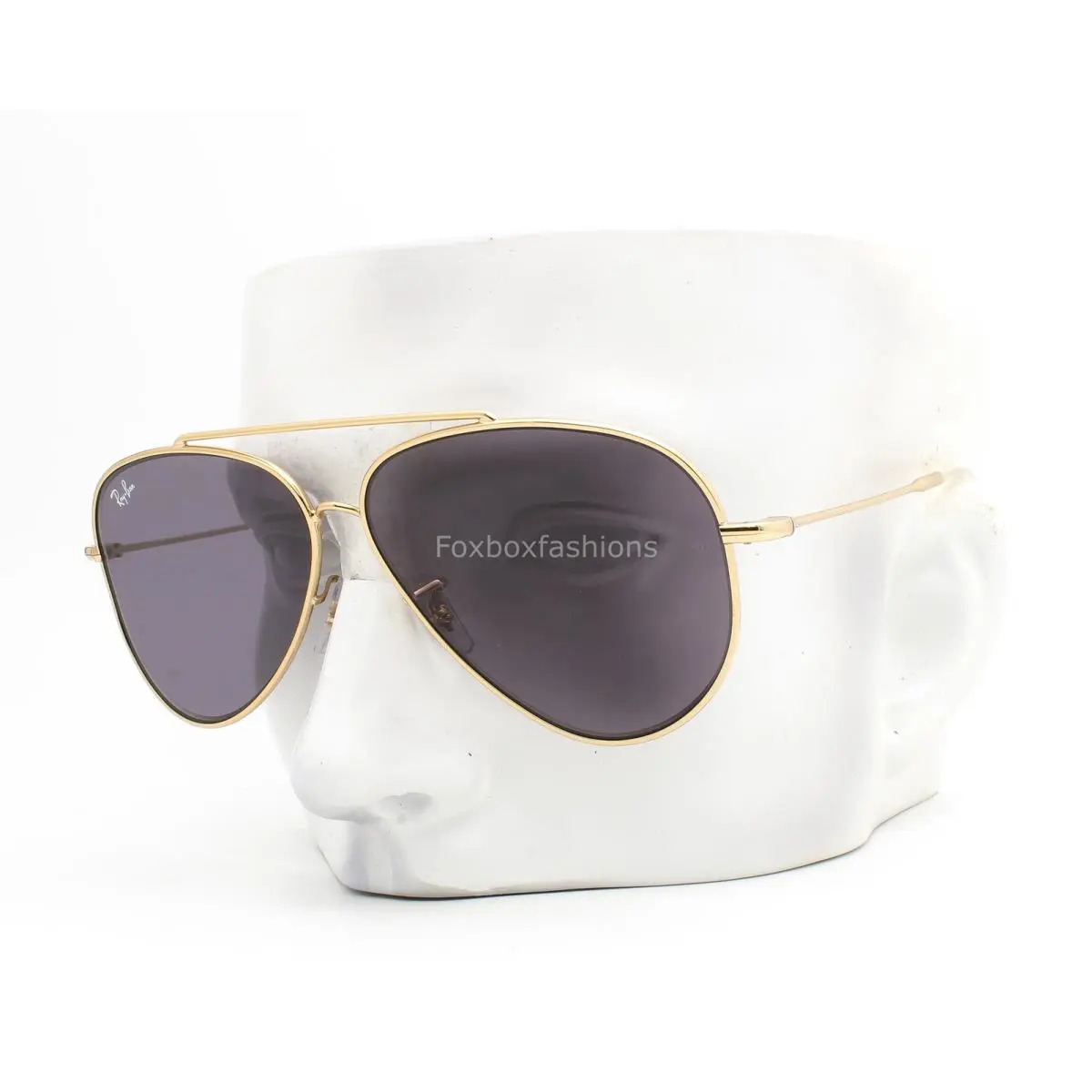 Ray-ban Aviator Reverse Sunglasses RB R0101S 001/1A Gold Violet 59mm with Case