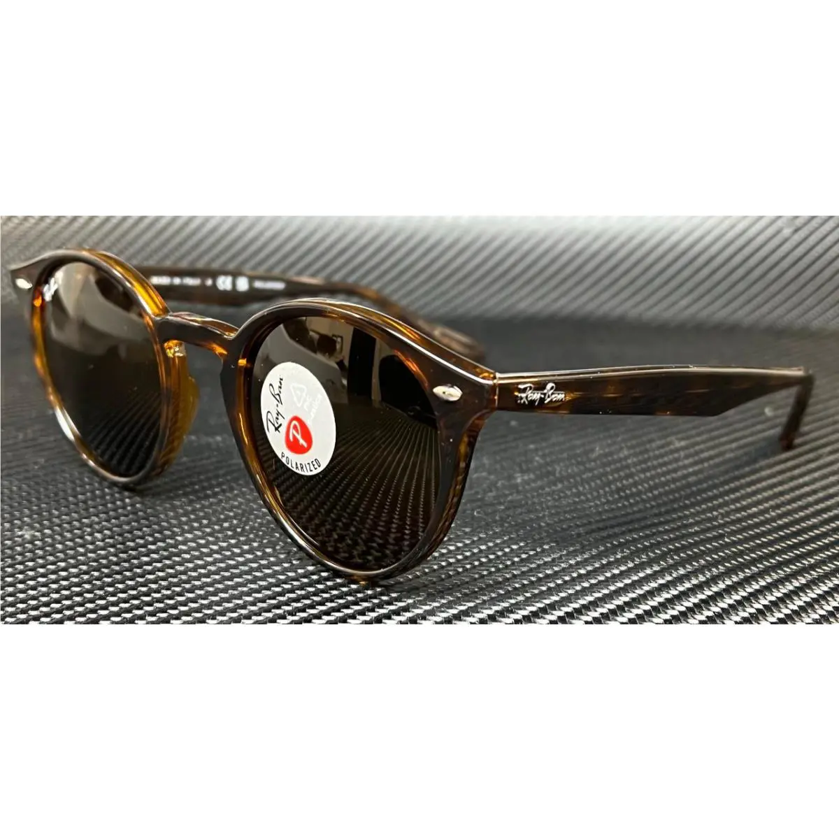 Ray Ban RB2180 710 83 Havana Phantos Unisex 49 mm Polarized Sunglasses