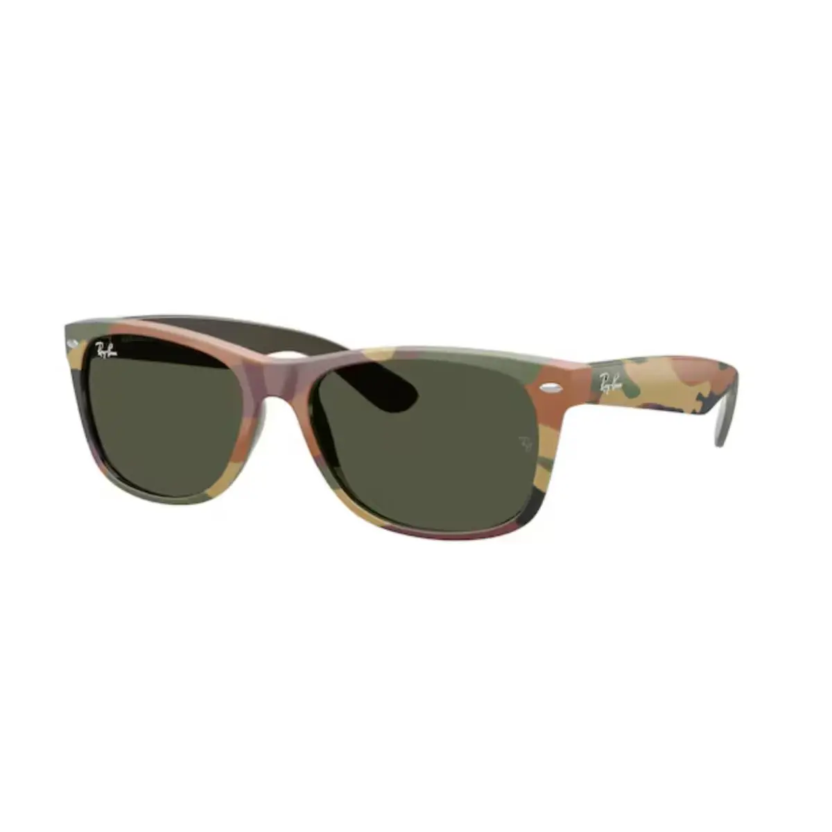Ray-ban Wayfarer Sunglasses RB 2132 6823/31 55-18 Camo Frames W/green Lenses - Frame: GREEN CAMUFLAGE, Lens: Crystal Green G-15