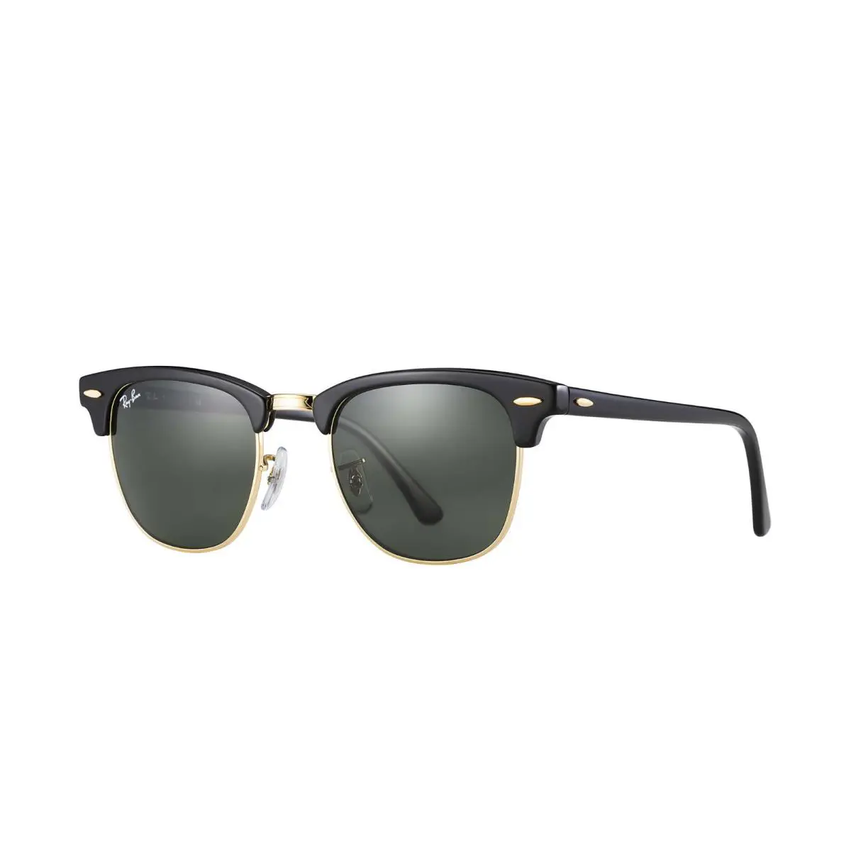 Ray-ban Clubmaster Sunglasses RB3016 W0365 Black and Gold /green G-15 49-21-140