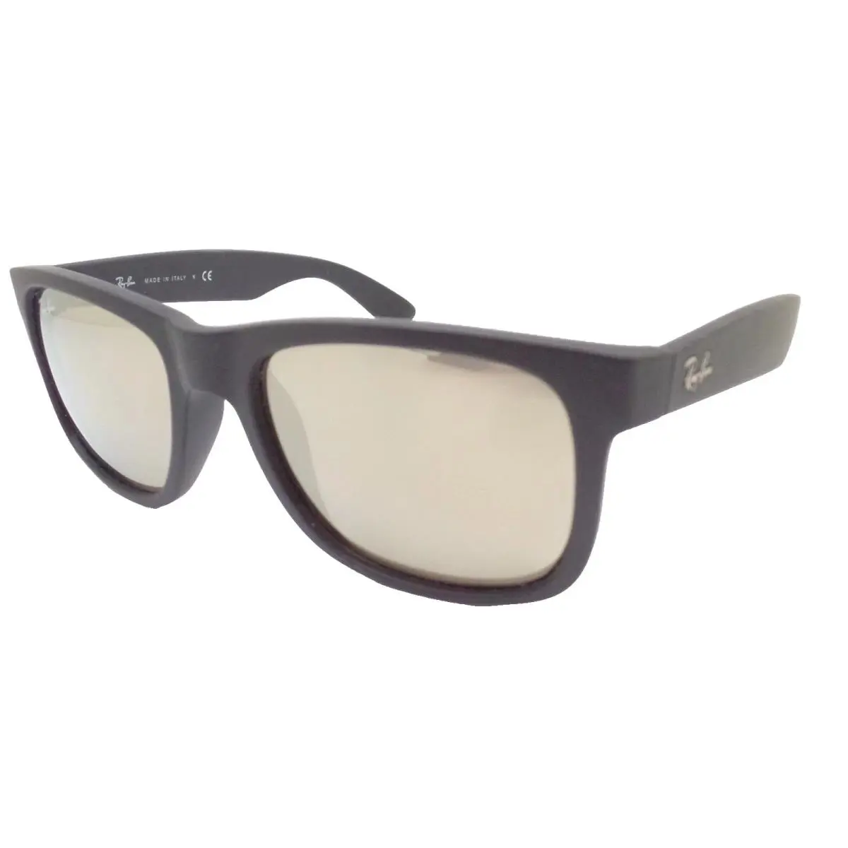 Ray Ban Justin 4165 622/5a Matte Black Gold 51mm Sunglasses - 622/5A Matte Black Rubber