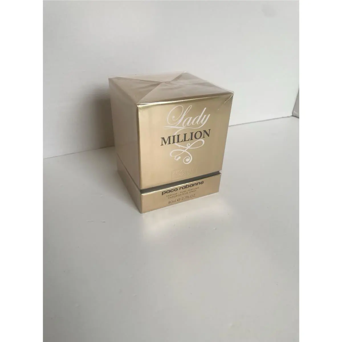 Lady Million Absolutely Gold By Paco Rabanne 2.7 oz/80 ml Pure Perfume Spray