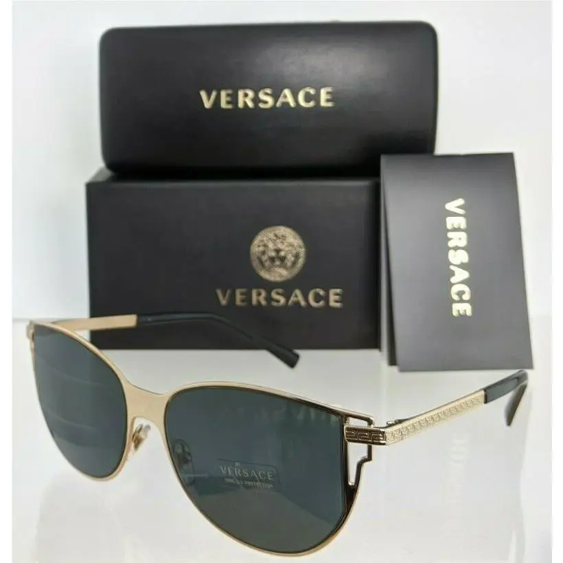Versace Sunglasses Mod. 2211 1002/87 VE2211 56mm Gold Frame