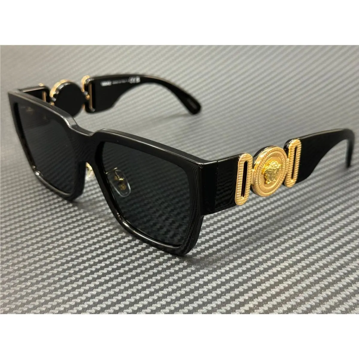 Versace VE4483D GB1 87 Black Grey Men`s 57 mm Sunglasses