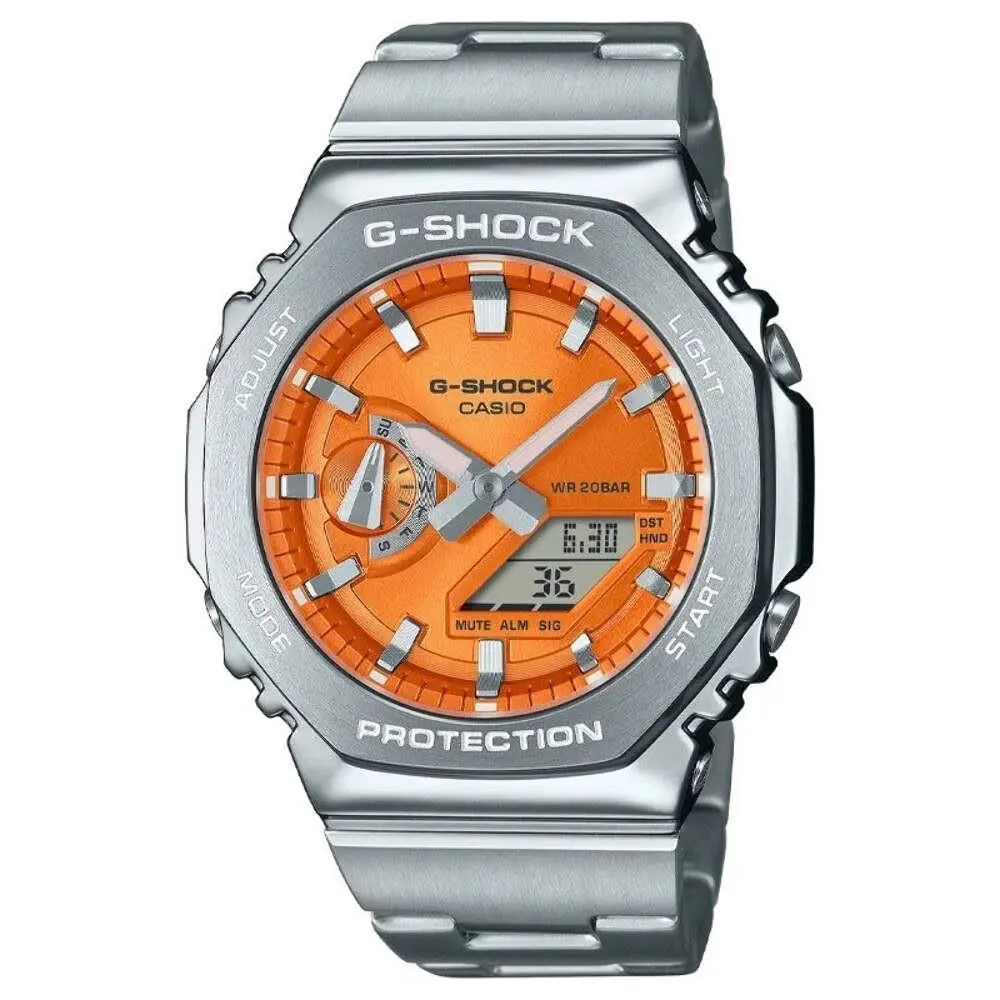 G-shock GM-2110D-4A Red Dial Metal ak Analog-digital Watch GM2110D by Casio