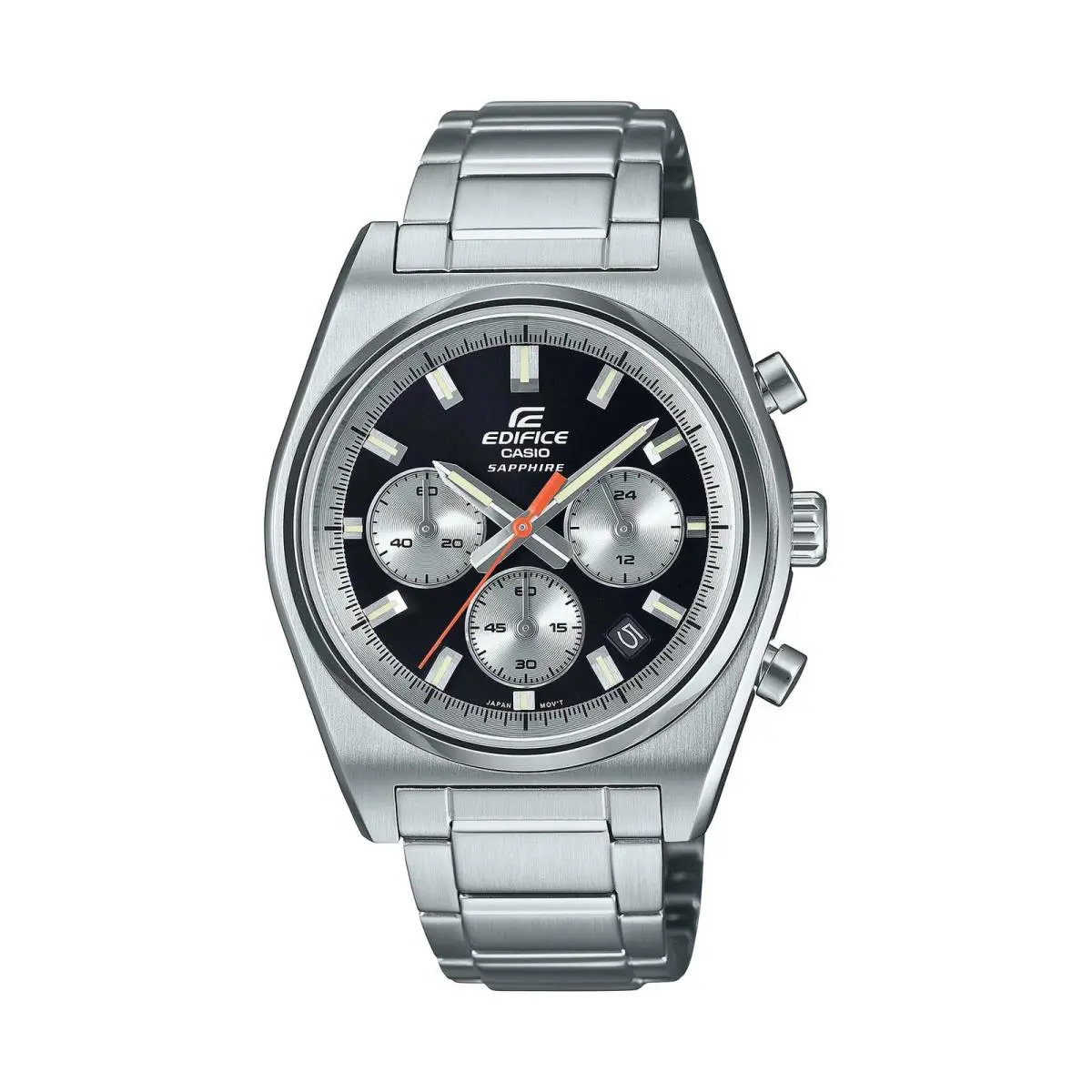 Casio EFB-730D-1AV Series Men`s Watch Silver/black 100WR Chronograph Date - Black