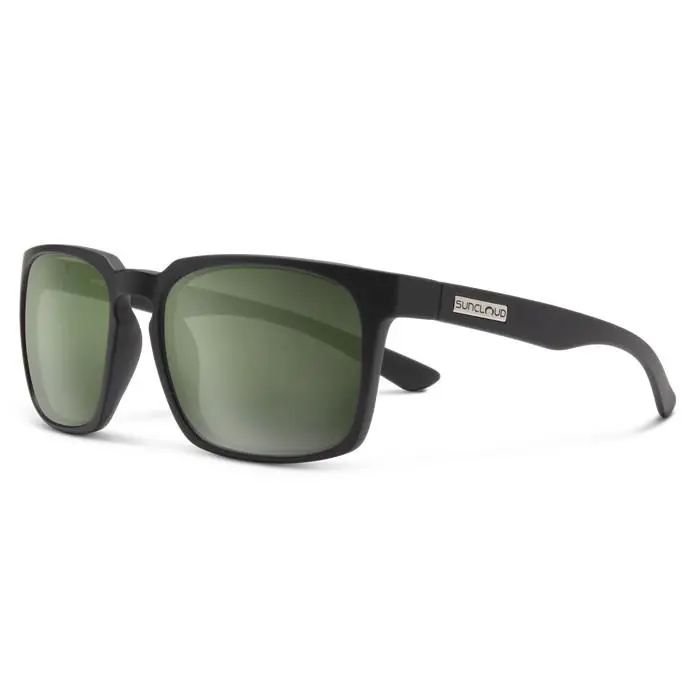 Smith Optics Suncloud Hundo Sunglasses - Matte Black - Polarized Gray Green