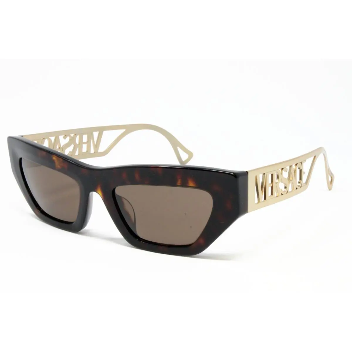 Versace VE4432U-10873 Havana 53mm Cate Eye Women`s Sunglasses