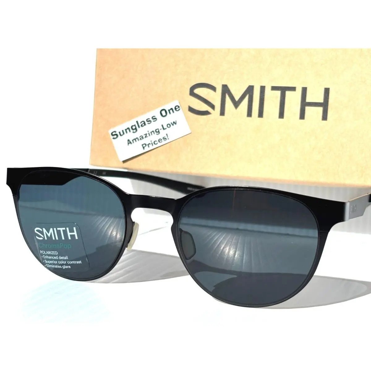 Smith Optics Eastbank Metal Matte Black Chromapop Polarized Black Sunglass