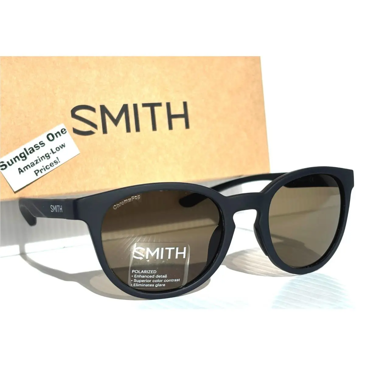 Smith Optics Eastbank Matte Black Chromapop Polarized Gray Green Sunglass