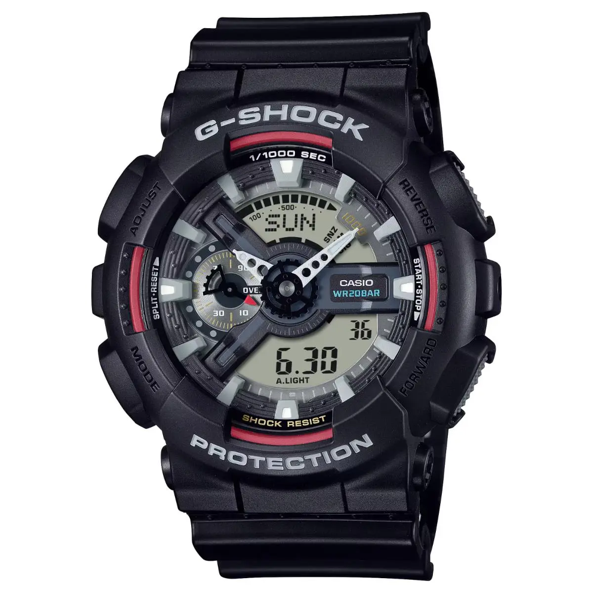 Casio G-shock 110 Series Analog-digital Black Resin Watch GA110RL-1A