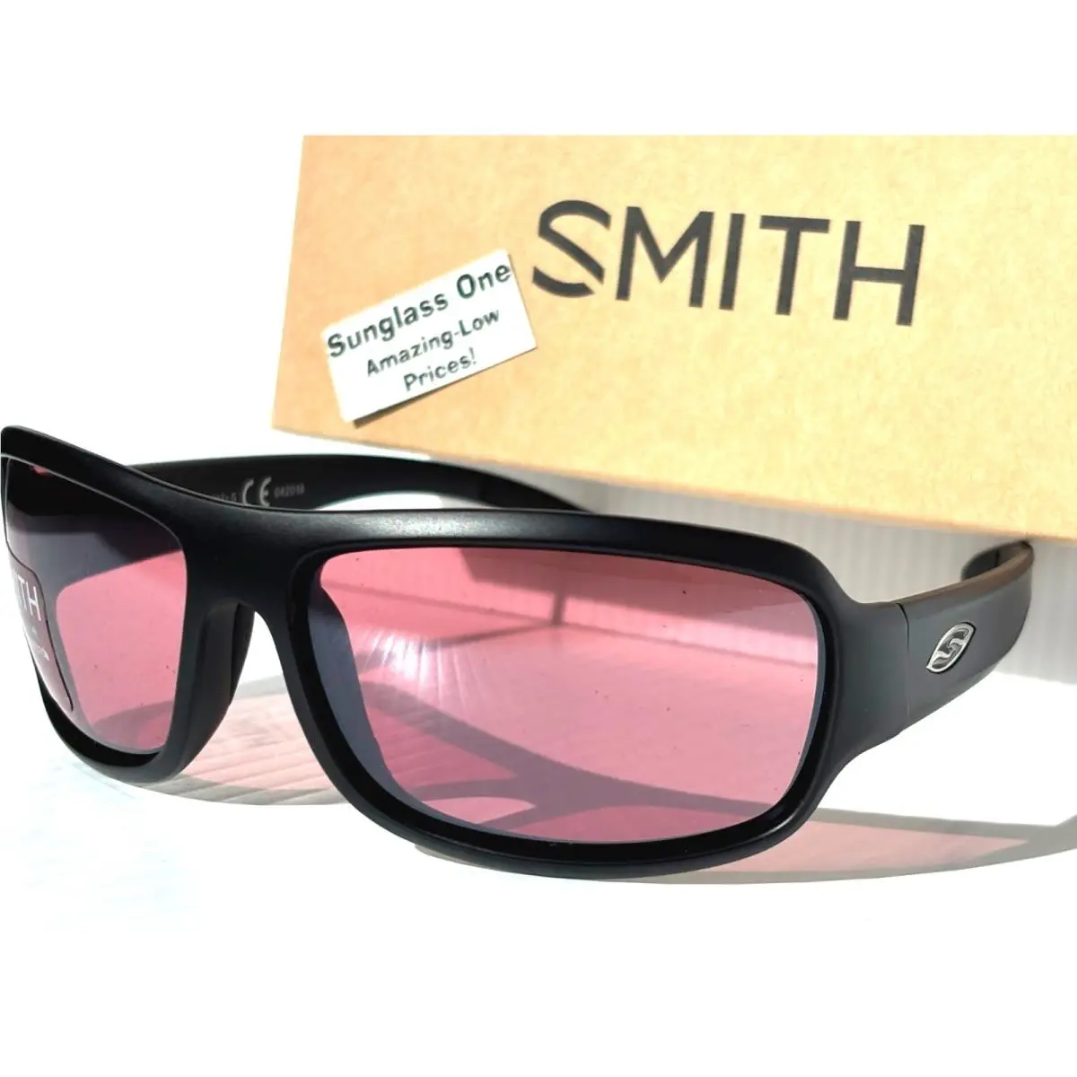 Smith Optics Drop Elite Mat Black Frame Rose Ignitor Tactical Lens Sunglass