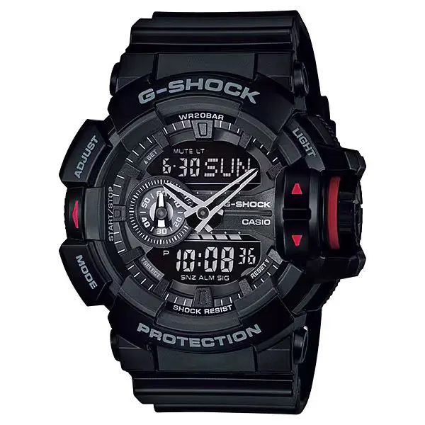 Men`s G-shock Analog Digital Black Quartz Watch - GA-400-1BHDR by Casio
