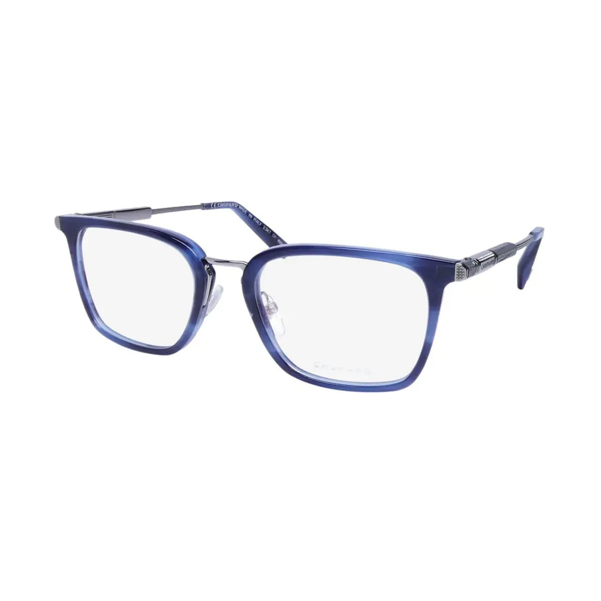 Chopard VCH328 Eyeglass Frame Plastic Square Blue Full-rim 52-19-145 06WR - Frame: Blue