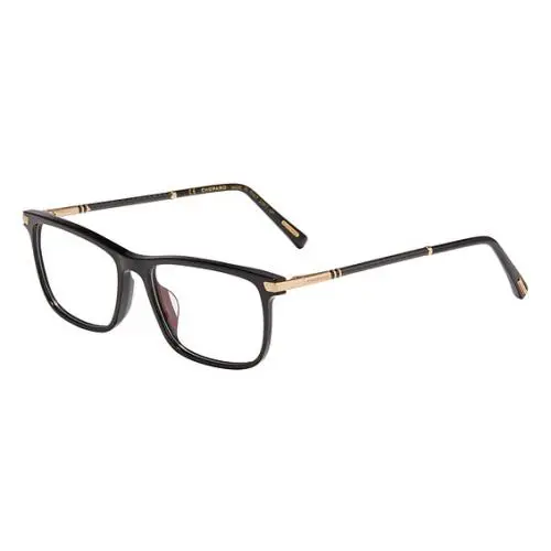 Chopard VCH285 0700 55 mm Full Rim Black Rectangle Glasses Made in Italy