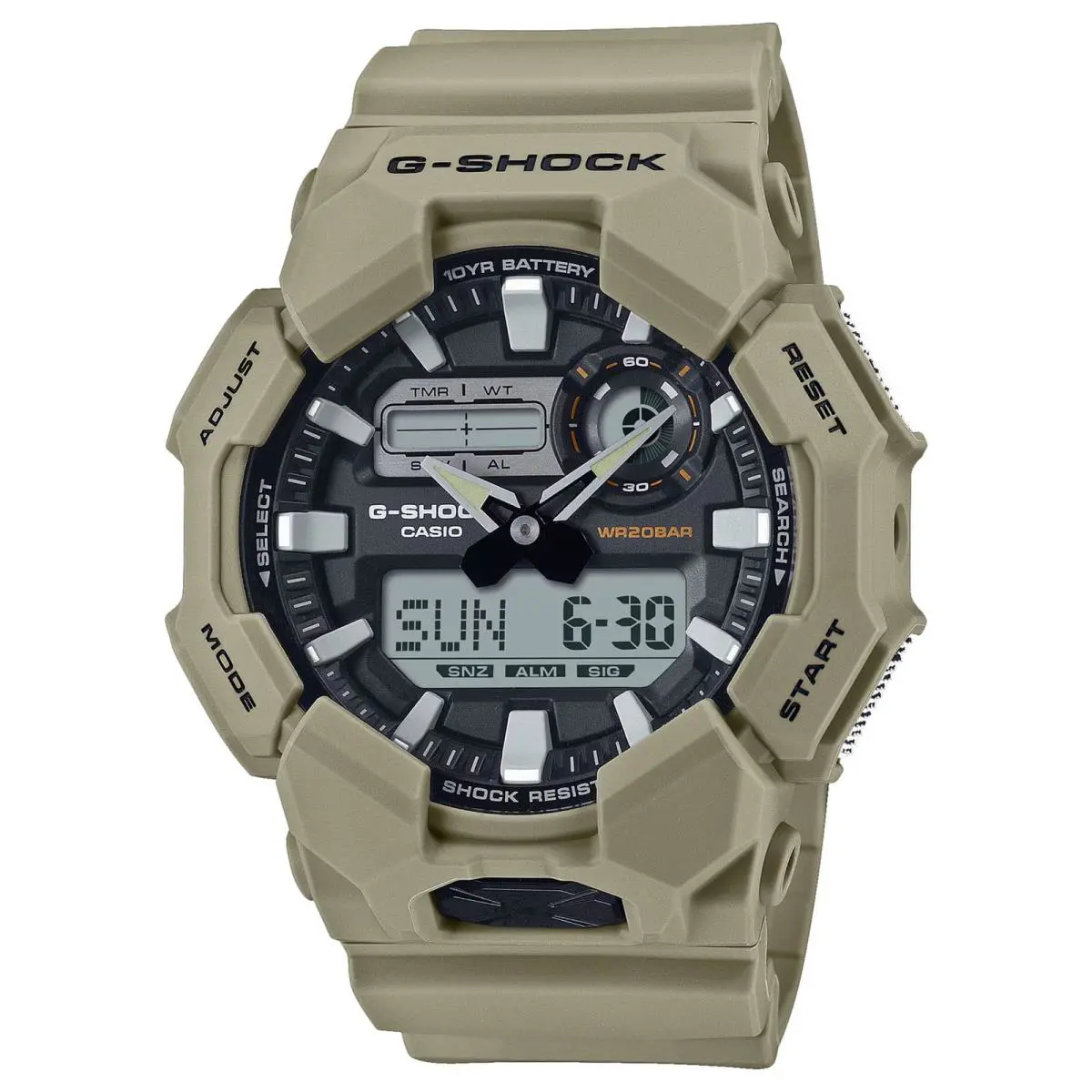 G-shock GA-010 Analog-digital Tan Large-case Watch GA-010-5ACR by Casio