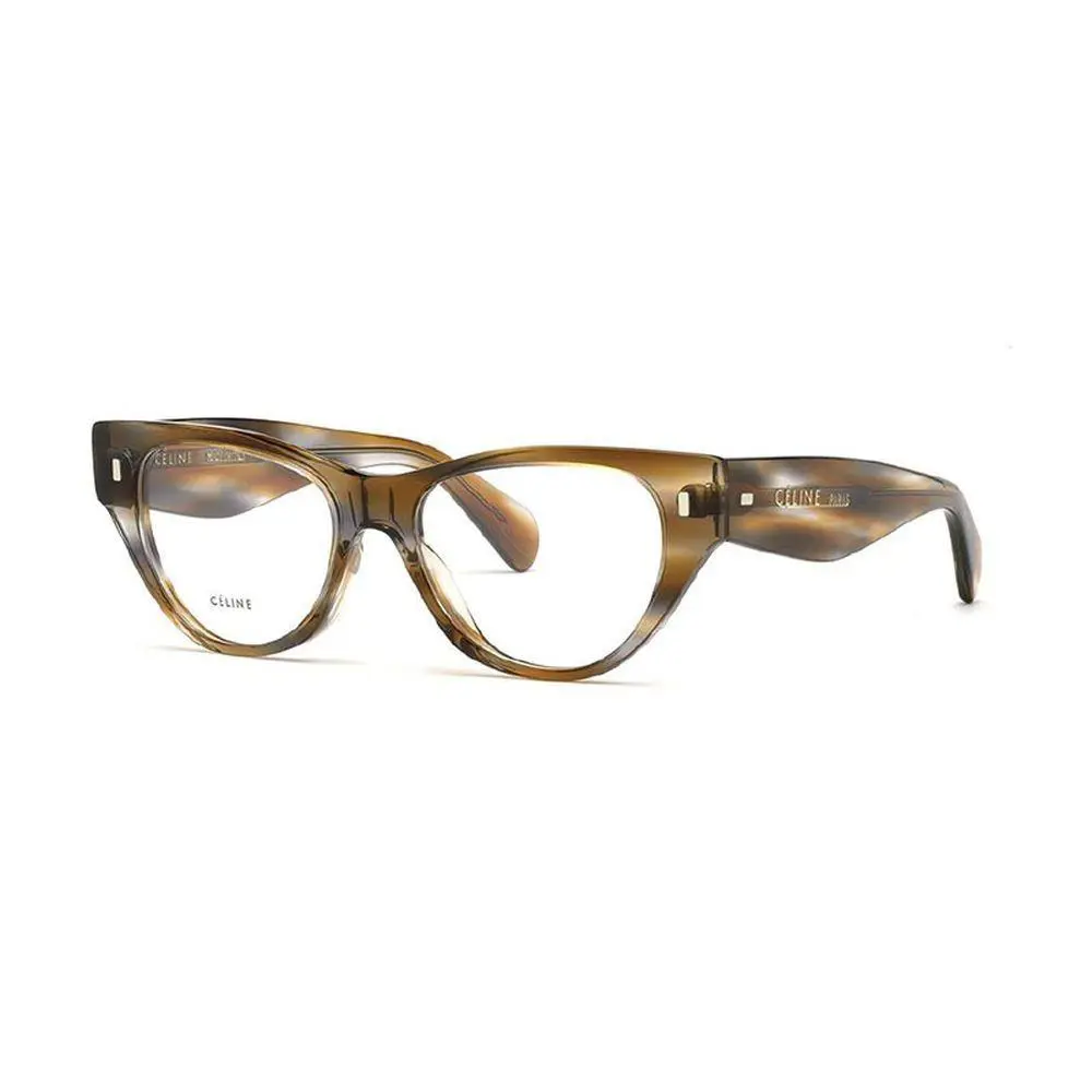Celine Eyeglasses CL50012I 055 Women Round Havana CL 50012I 055