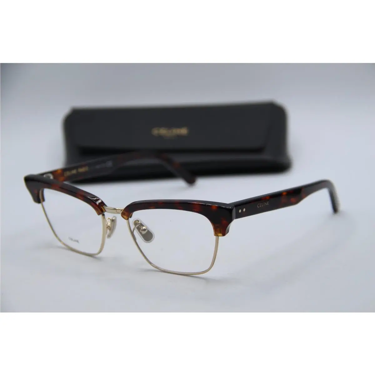 Celine CL50026U 030 Tort Gold Designer Eyeglasses W/case 53-17