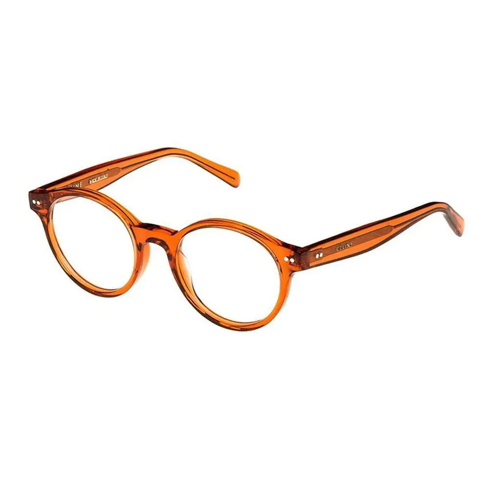 Celine Eyeglasses CL50008I 042 Women Orange Round CL 50008I 042