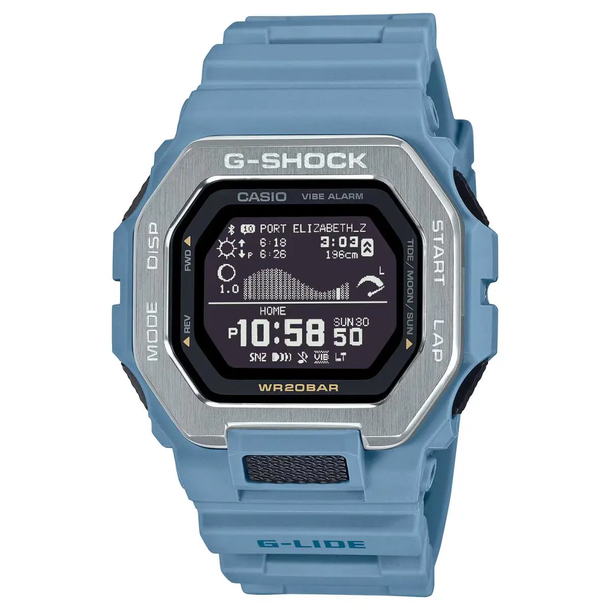G-shock GBX-100-2A G-lide Bluetooth Blue Digital Watch by Casio