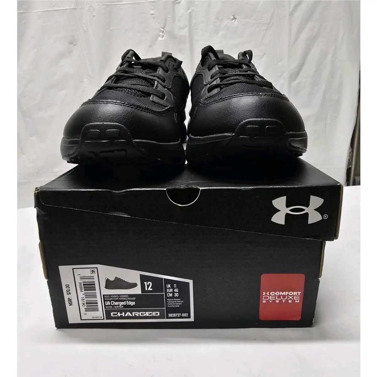 Under Armour shoes - Under Armour Charged Edge - Charged Edge - 3026860-002 - Black (UPC: 197779168304) 0