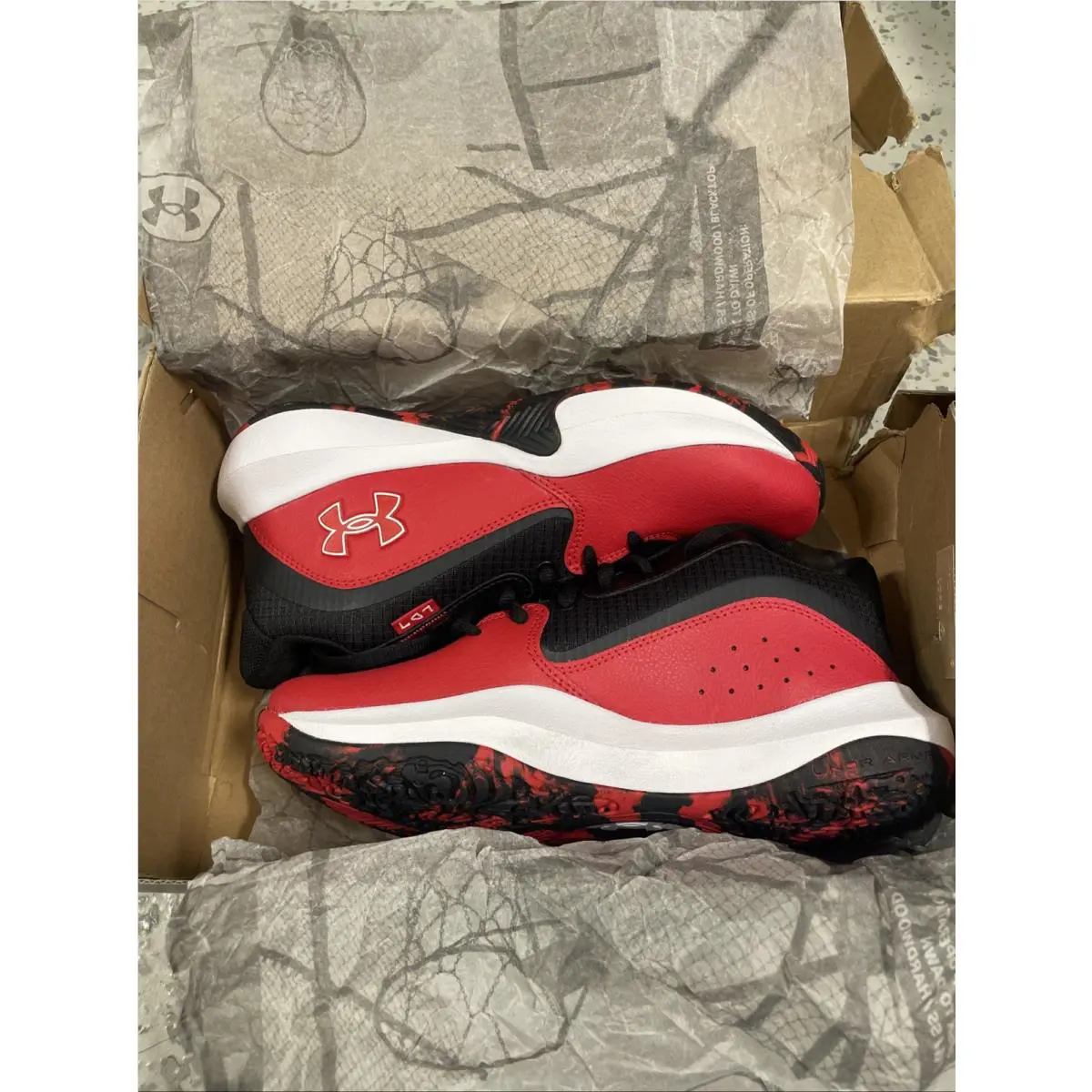 Under Armour shoes - UNDER ARMOUR LOCKDOWN 7 - LOCKDOWN - 3028512-600 - Red 0