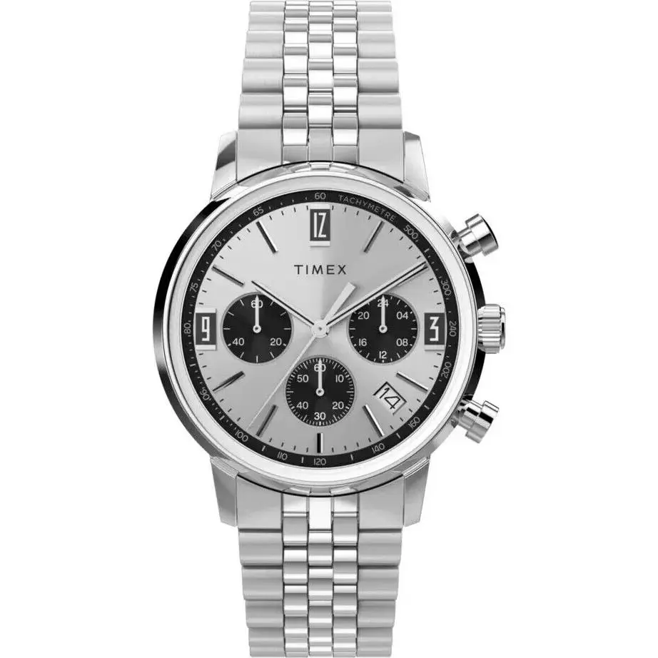Marlin Chronograph Tachymeter 40mm Stainless Steel Watch TW2W10400 by Timex
