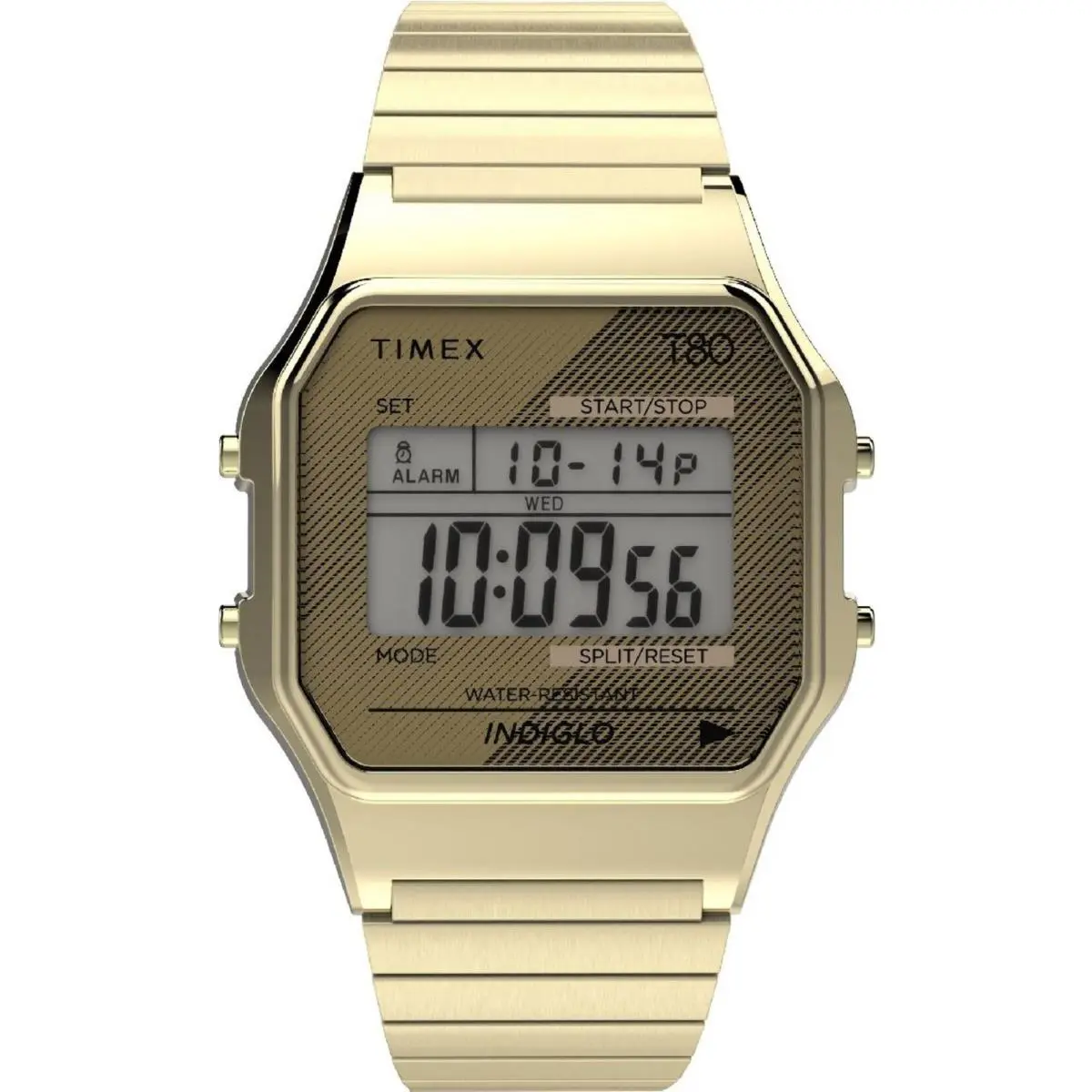 Timex TW2R79000 Men`s T80 Special Projects Gold Tone Digital Watch