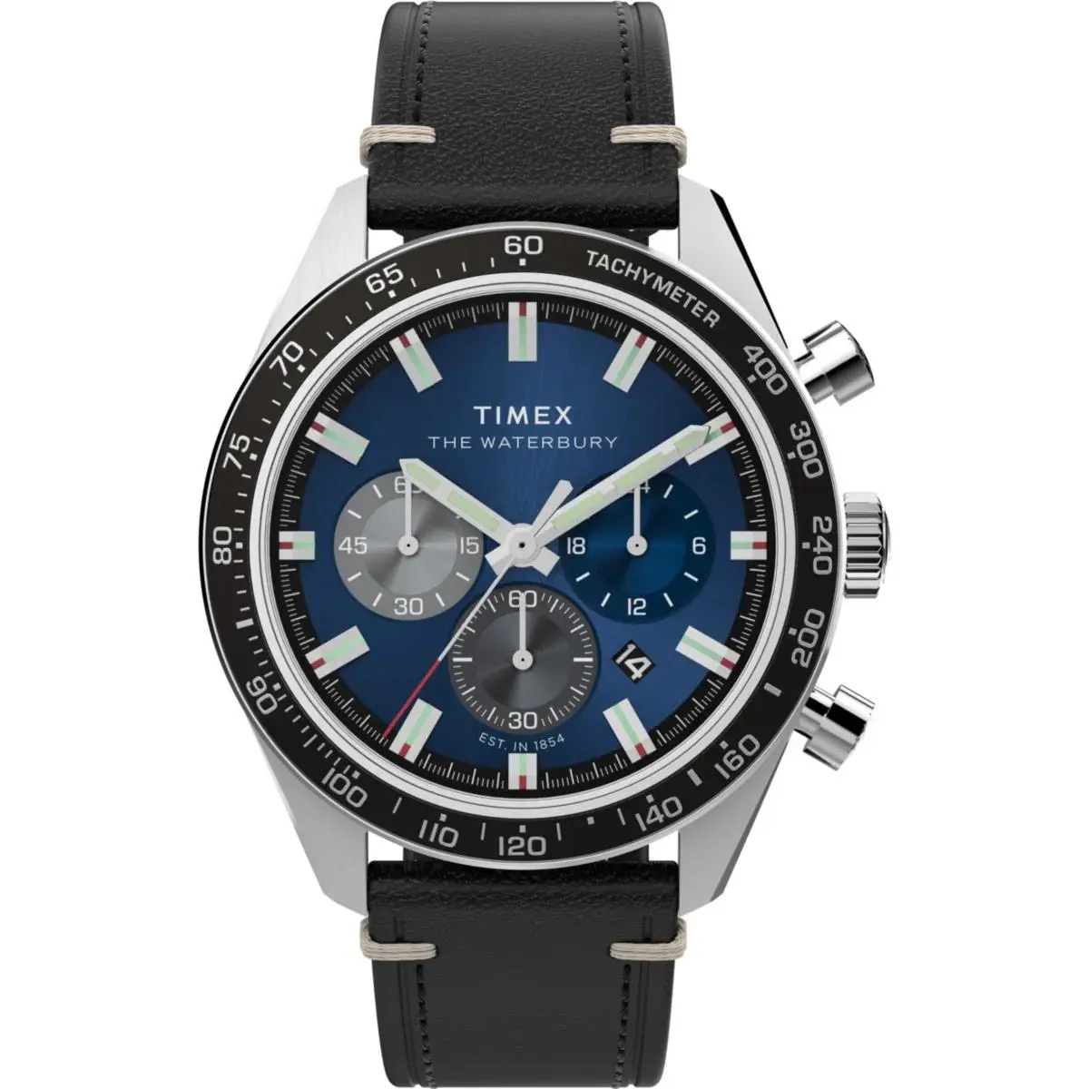 Timex Waterbury Traditional Chronograph 41mm Blue Dial Men`s Watch TW2Y18600