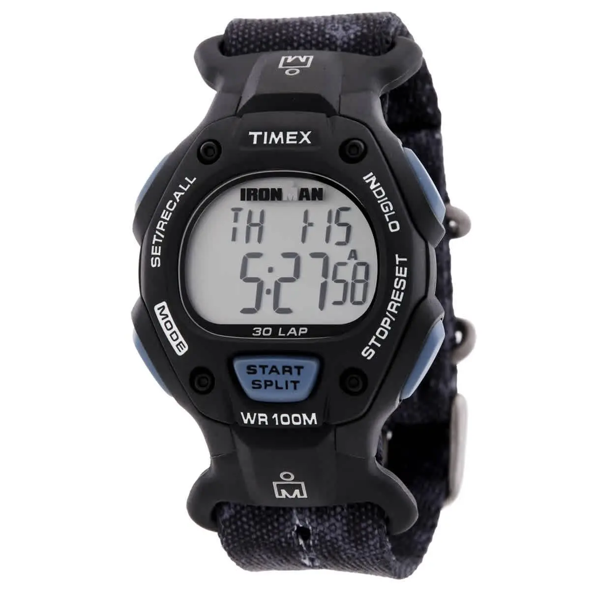 Timex Ironman Classic 30-Lap Quartz Digital Watch TW2W94100 - Dial: Digital, Band: Black, Bezel: Black