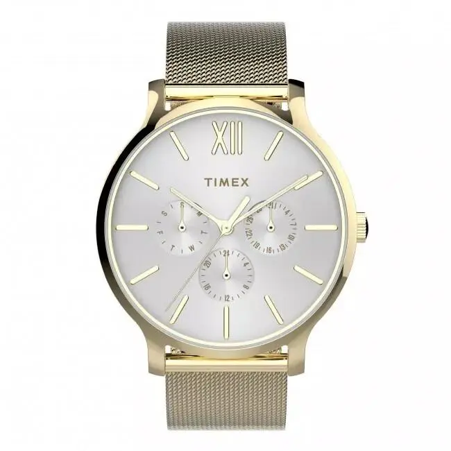 City Transcen Quartz White Dial Ladies Watch TW2T74600 by Timex