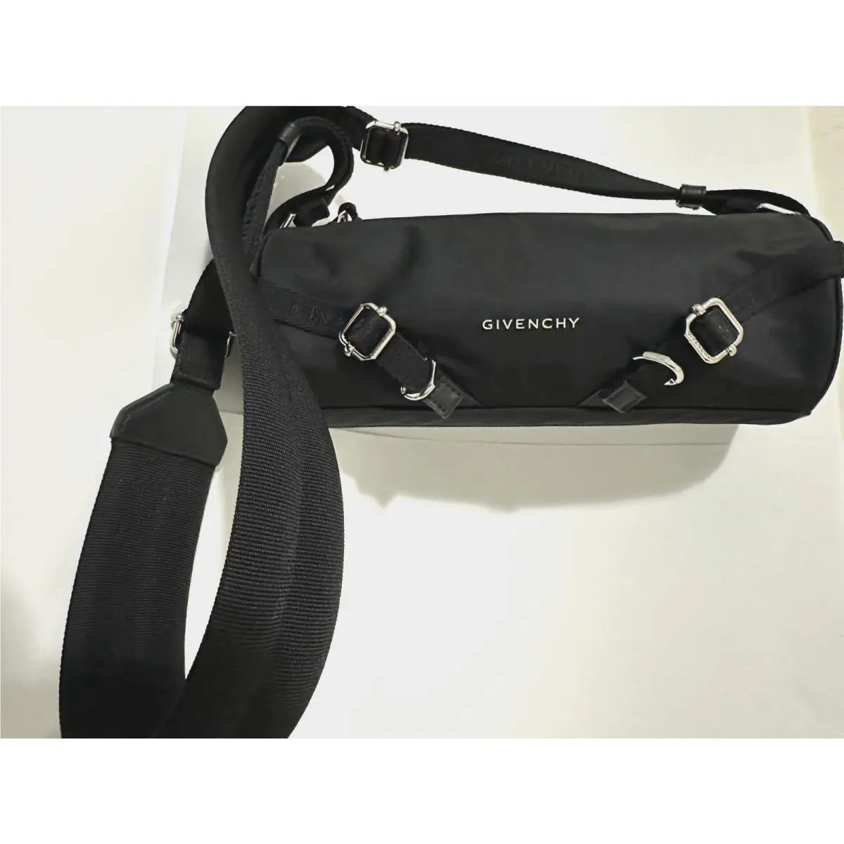 Givenchy Voyou Black Nylon Crossbody Bag