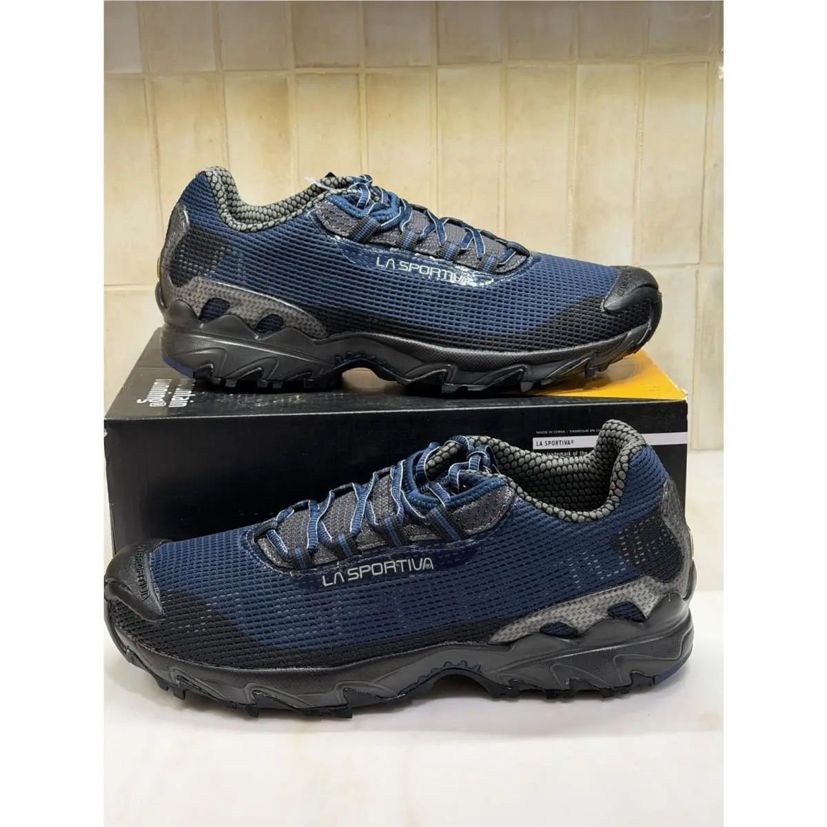 La Sportiva Wildcat Trail Running Shoes Mens 13.5 EU 47.5 Blue Black Box