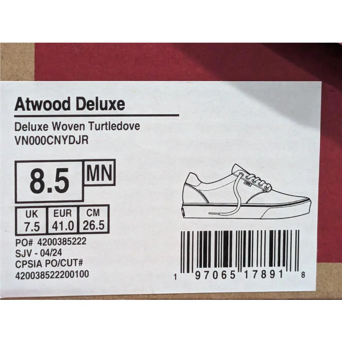 Vans shoes - VANS Atwood Deluxe - Atwood Deluxe - VN000CNYDJR - Turtledove 18