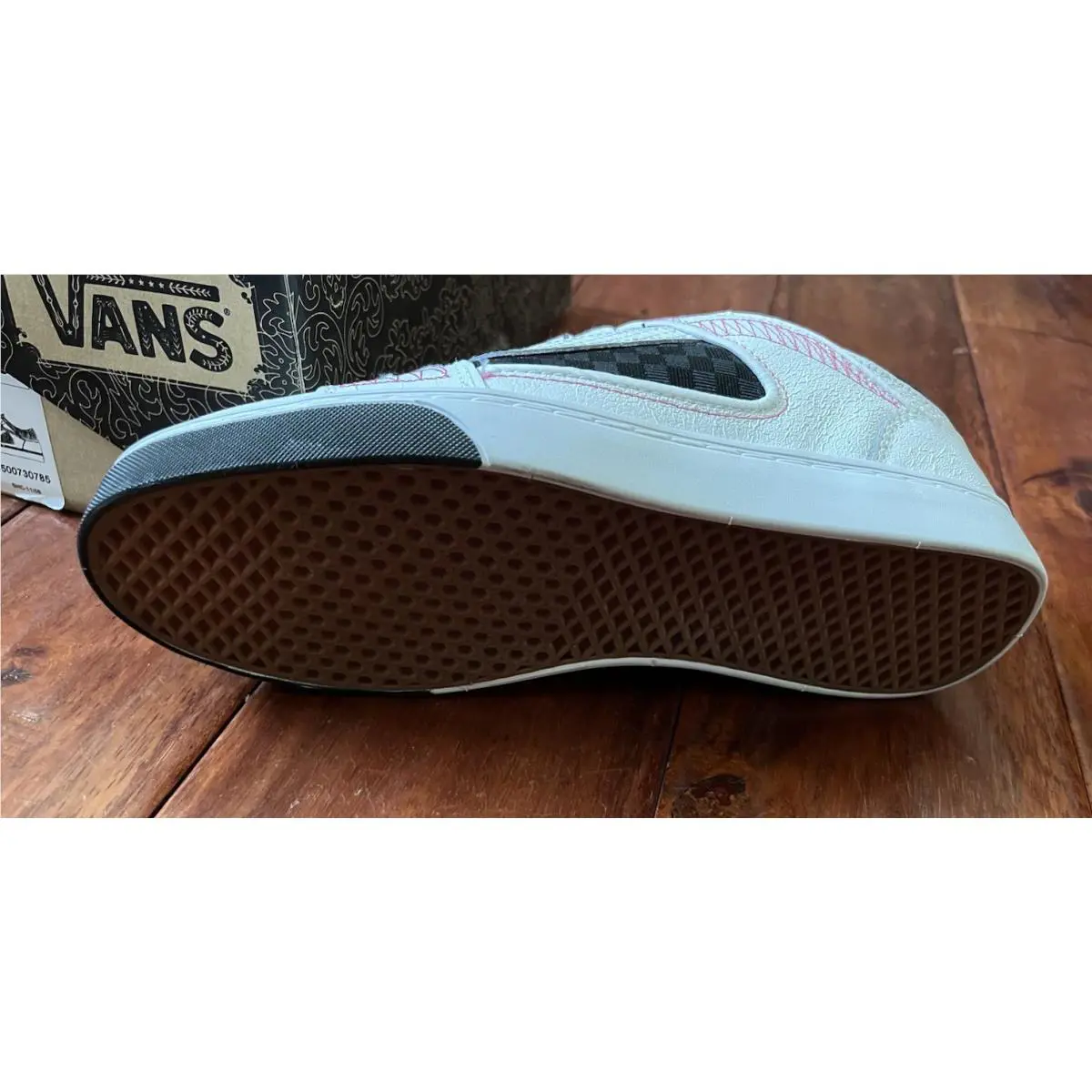 Vans shoes - VANS Skate - Skate - VN0HJSYL7 - White/ Pink 4