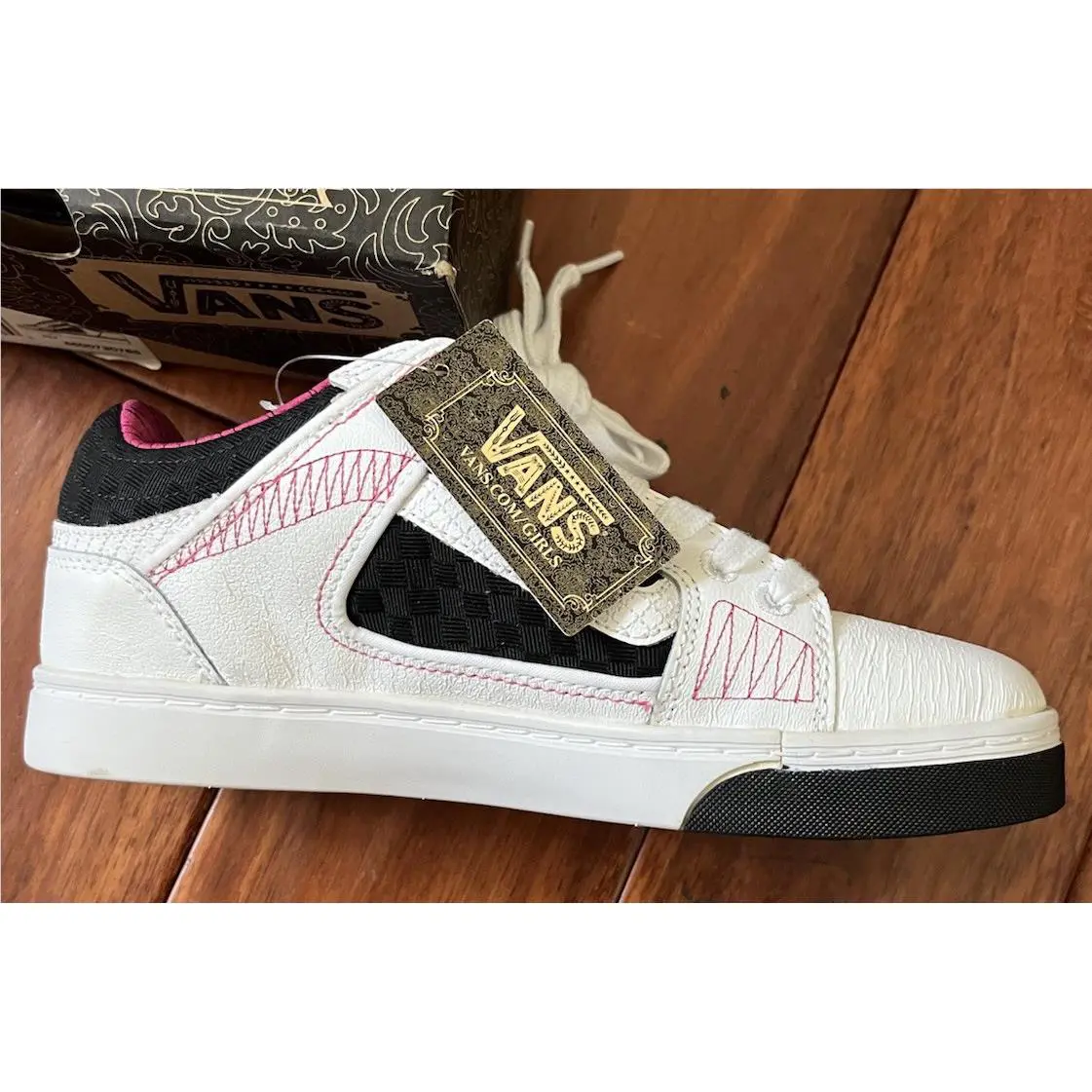 Vans shoes - VANS Skate - Skate - VN0HJSYL7 - White/ Pink 7