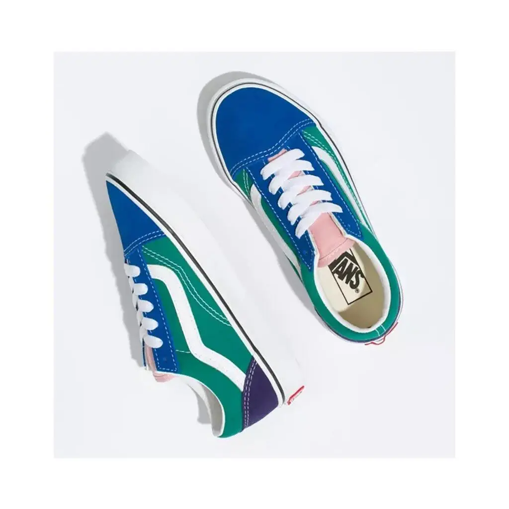 Vans shoes - VANS Old Skool - Old Skool - VN0A38G19EJ - (Retro Court) Multi/ True White 10